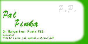 pal pinka business card