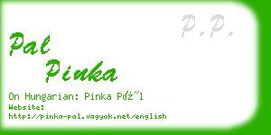 pal pinka business card